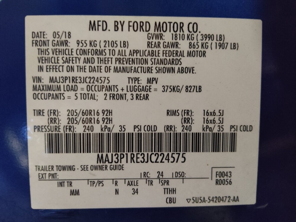 2018 Ford EcoSport in Lauderdale Lakes, FL 33313 - 18124375 33