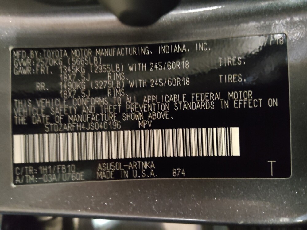 2018 Toyota Highlander in Ocala, FL 34471 - 18124393 33