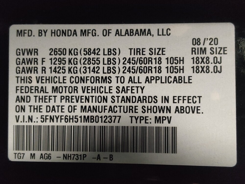 2021 Honda Pilot in Kissimmee, FL 34744 - 18124395 33