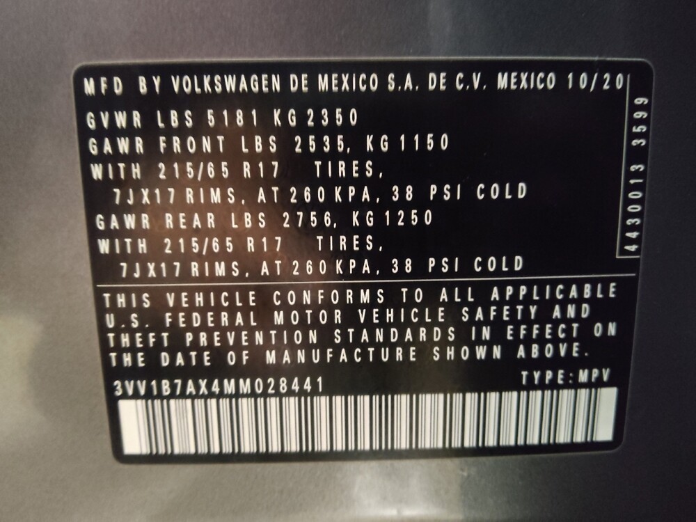 2021 Volkswagen Tiguan in Ocala, FL 34471 - 18124396 33