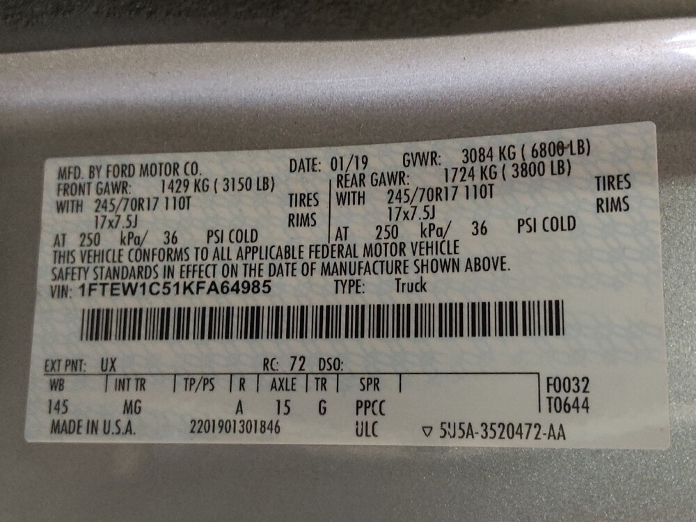 2019 Ford F150 in Greensboro, NC 27407 - 18124399 33