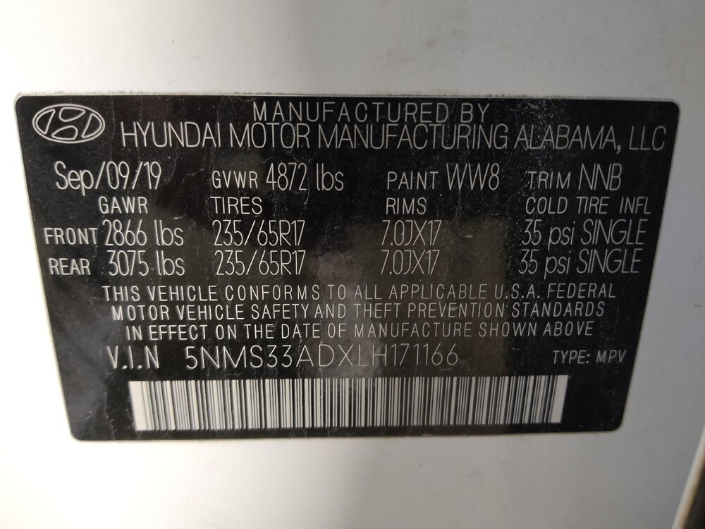 2020 Hyundai Santa Fe in Charlotte, NC 28213 - 18124409 33