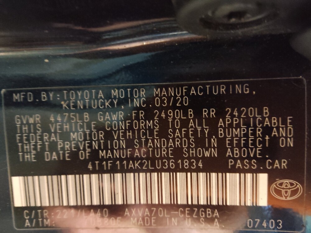 2020 Toyota Camry in Charleston, SC 29414 - 18124425 33