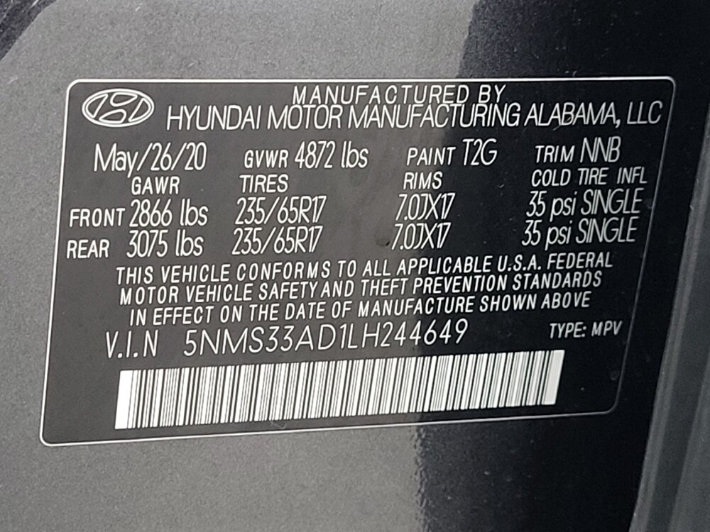 2020 Hyundai Santa Fe in Memphis, TN 38115 - 18124474 33