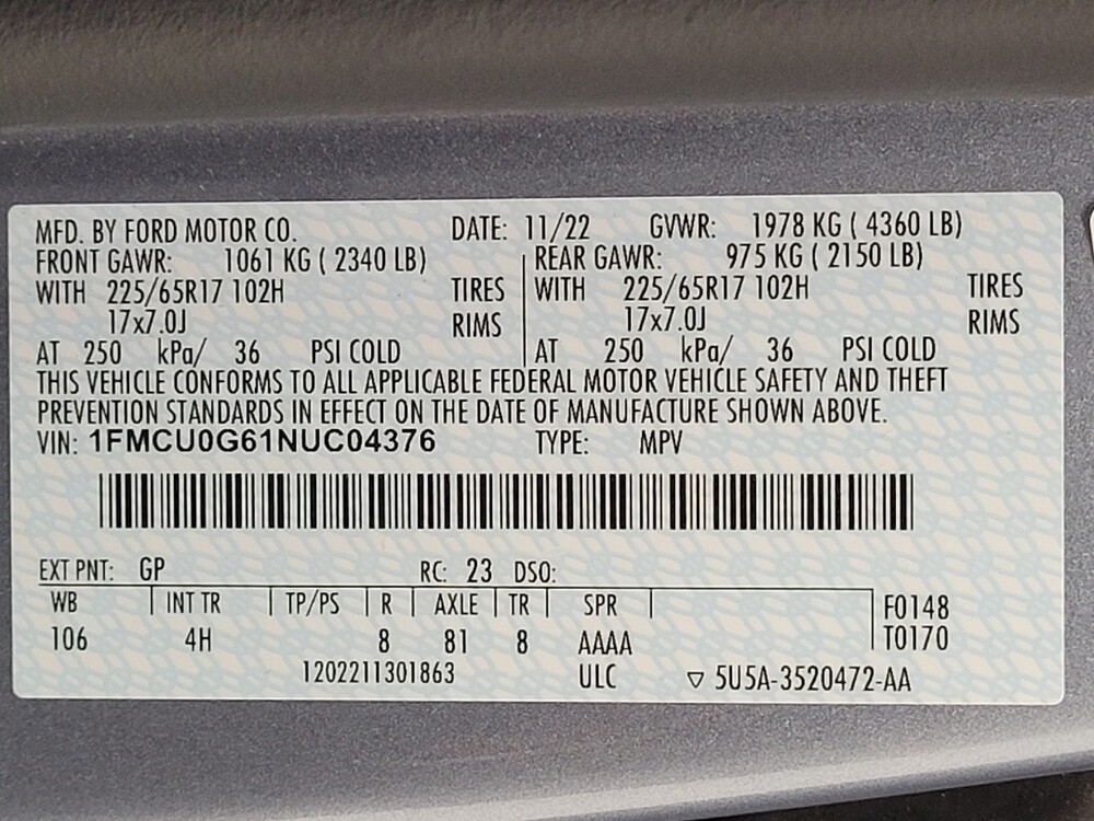 2022 Ford Escape in Memphis, TN 38115 - 18124477 33