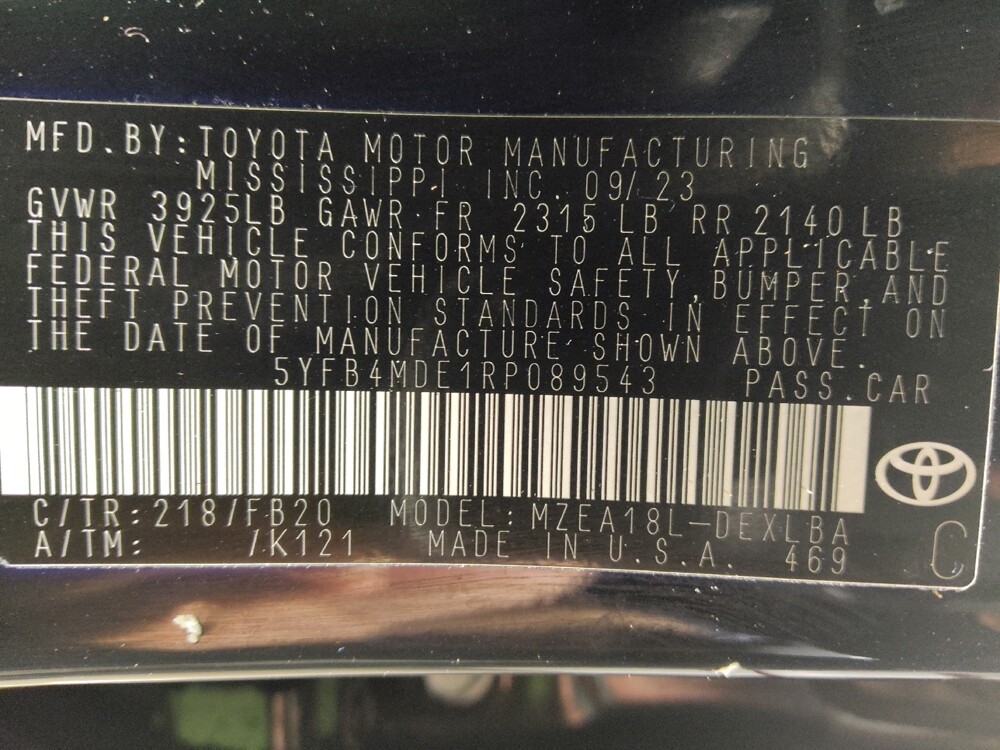 2024 Toyota Corolla in Temple, TX 76502 - 18124492 33