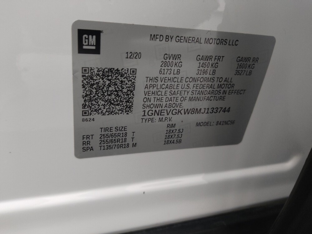 2021 Chevrolet Traverse in St. Louis, MO 63136 - 18124506 33