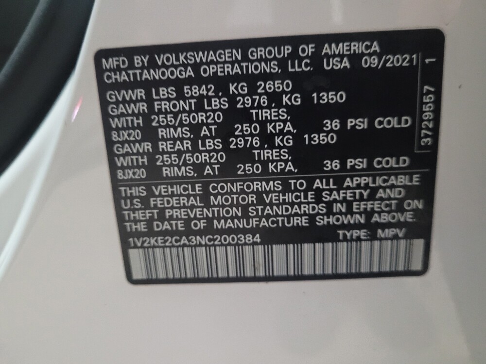 2022 Volkswagen Atlas in Owings Mills, MD 21117 - 18124537 33