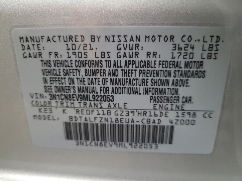 2021 Nissan Versa in Williamstown, NJ 8094 - 18124540 33