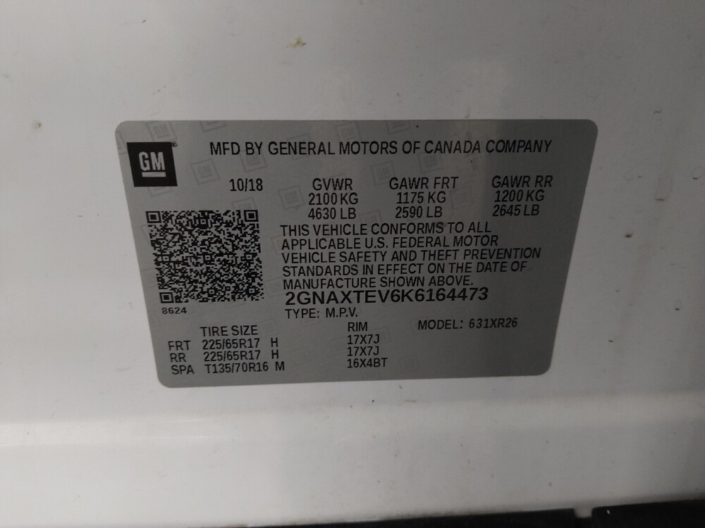 2019 Chevrolet Equinox in Midlothian, IL 60445 - 18124562 33