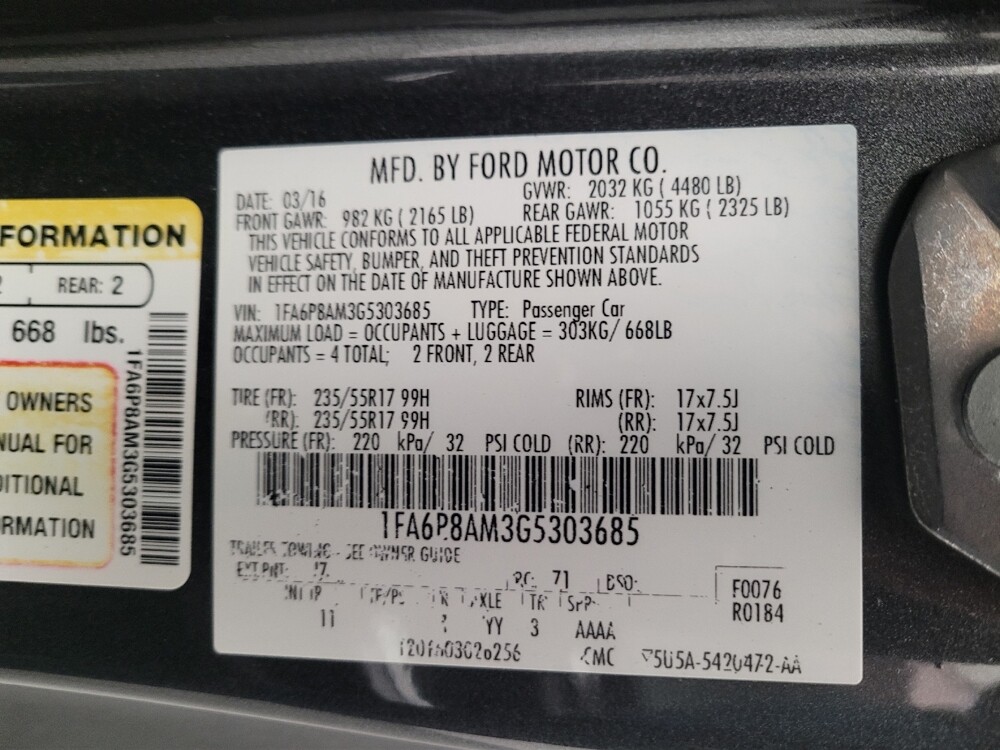 2016 Ford Mustang in Sacramento, CA 95821 - 18124668 33