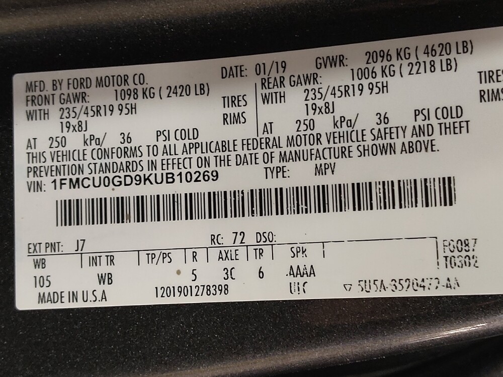 2019 Ford Escape in Fort Worth, TX 76116 - 18124686 33