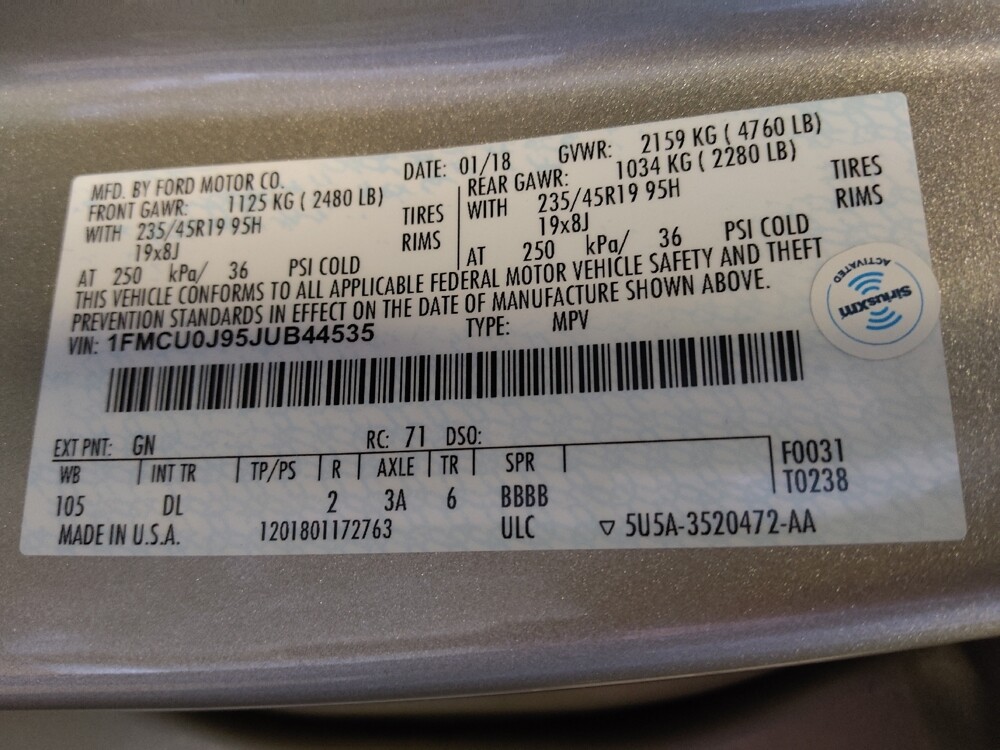 2018 Ford Escape in Glendale, AZ 85301 - 18124692 33