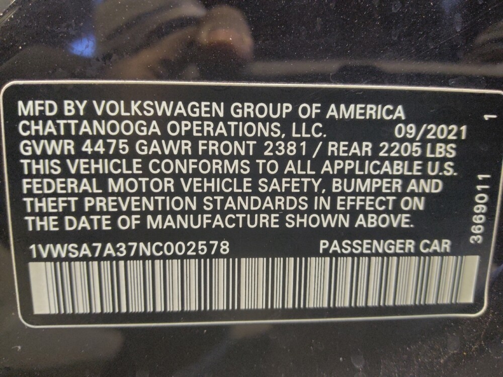 2022 Volkswagen Passat in Chandler, AZ 85225 - 18124693 33