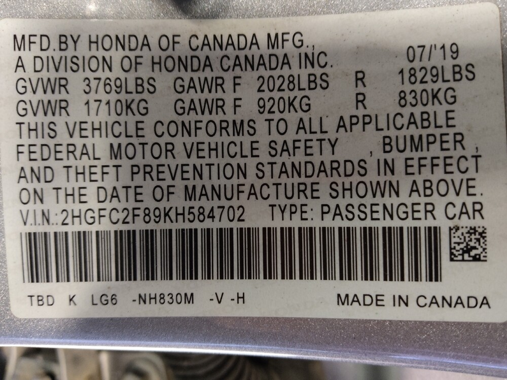 2019 Honda Civic in Phoenix, AZ 85015 - 18124694 33