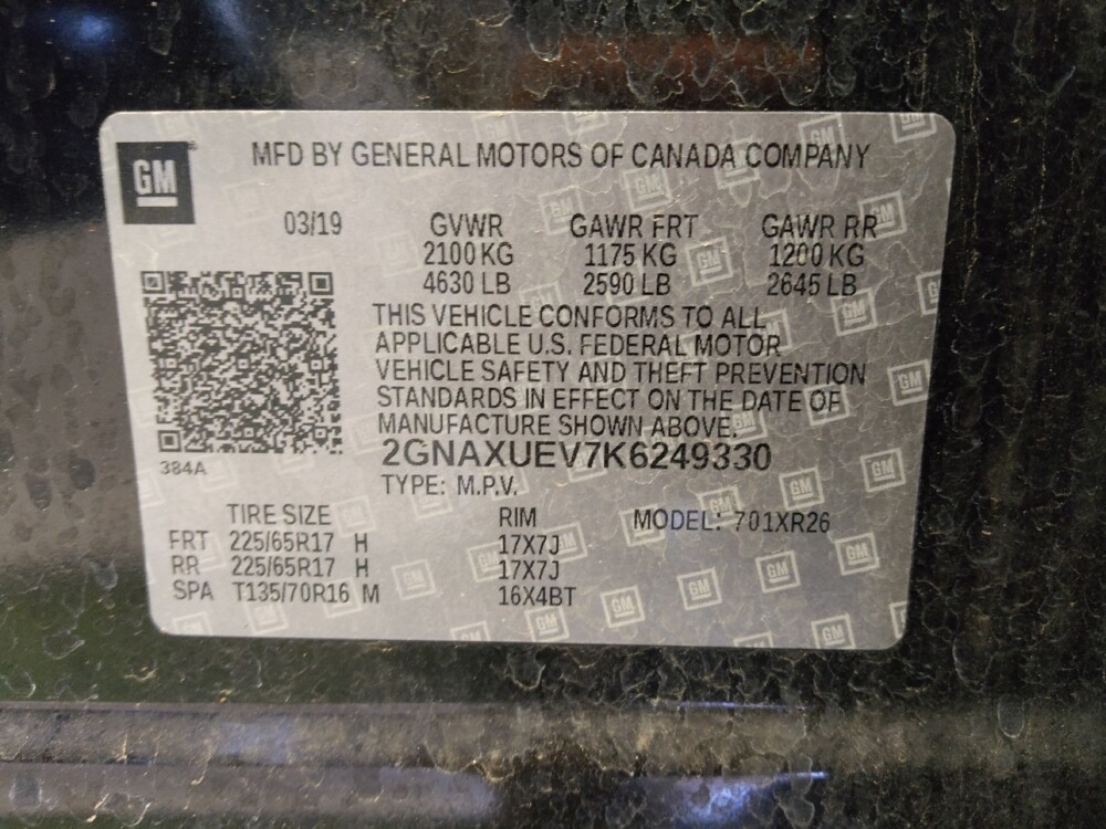 2019 Chevrolet Equinox in Glendale, AZ 85301 - 18124702 33