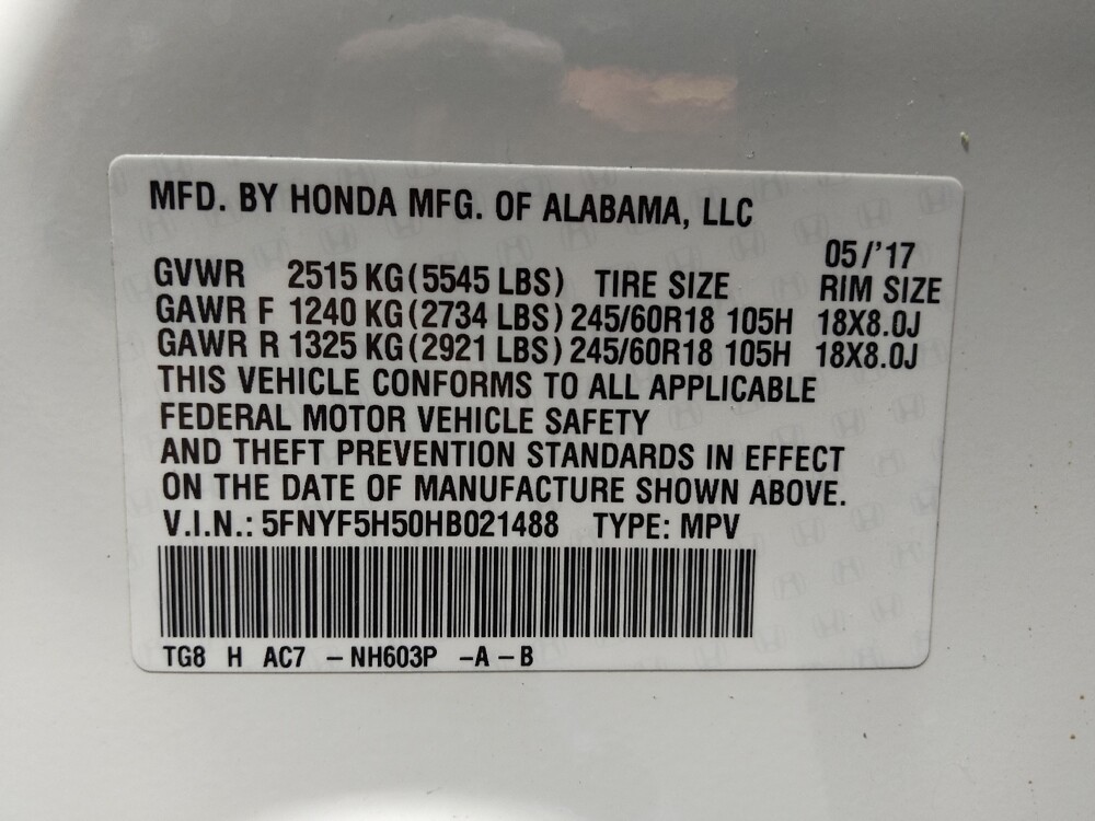 2017 Honda Pilot in Glendale, AZ 85301 - 18124704 33