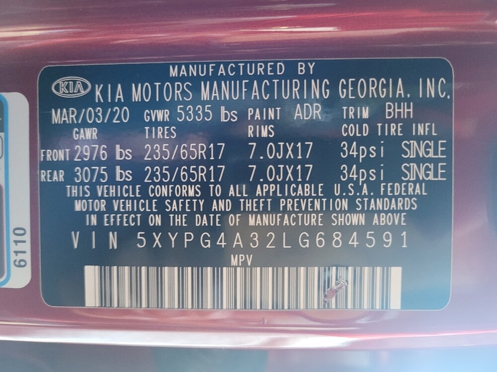 2020 Kia Sorento in Tallahassee, FL 32304 - 18124717 33