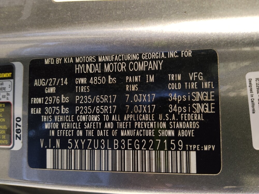 2014 Hyundai Santa Fe in Tallahassee, FL 32304 - 18124718 33