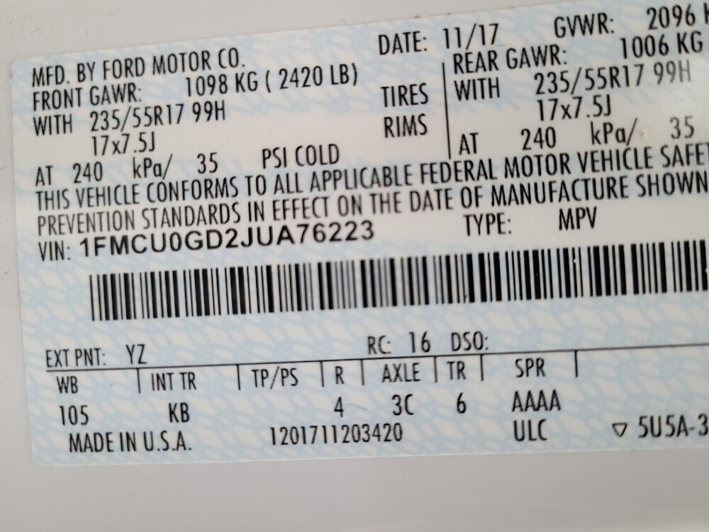 2018 Ford Escape in Las Vegas, NV 89104 - 18124720 33