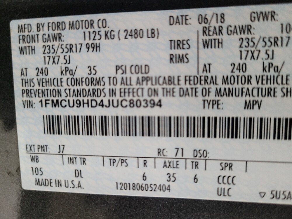 2018 Ford Escape in Las Vegas, NV 89104 - 18124721 33