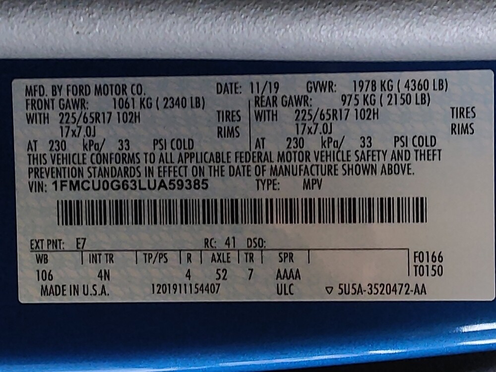 2020 Ford Escape in Sanford, FL 32773 - 18124722 33