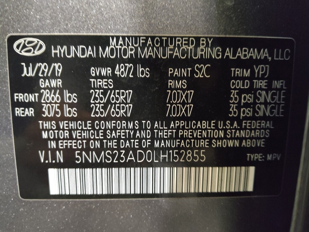 2020 Hyundai Santa Fe in Kissimmee, FL 34744 - 18124723 33