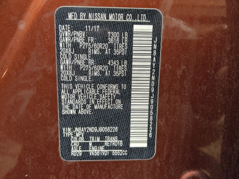 2018 Nissan Armada in Raleigh, NC 27604 - 18124739 33