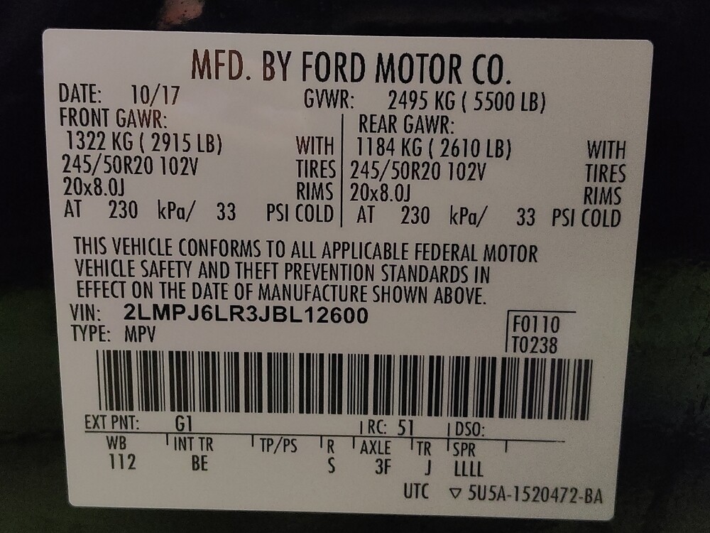 2018 Lincoln MKX in Tyler, TX 75701 - 18124775 33