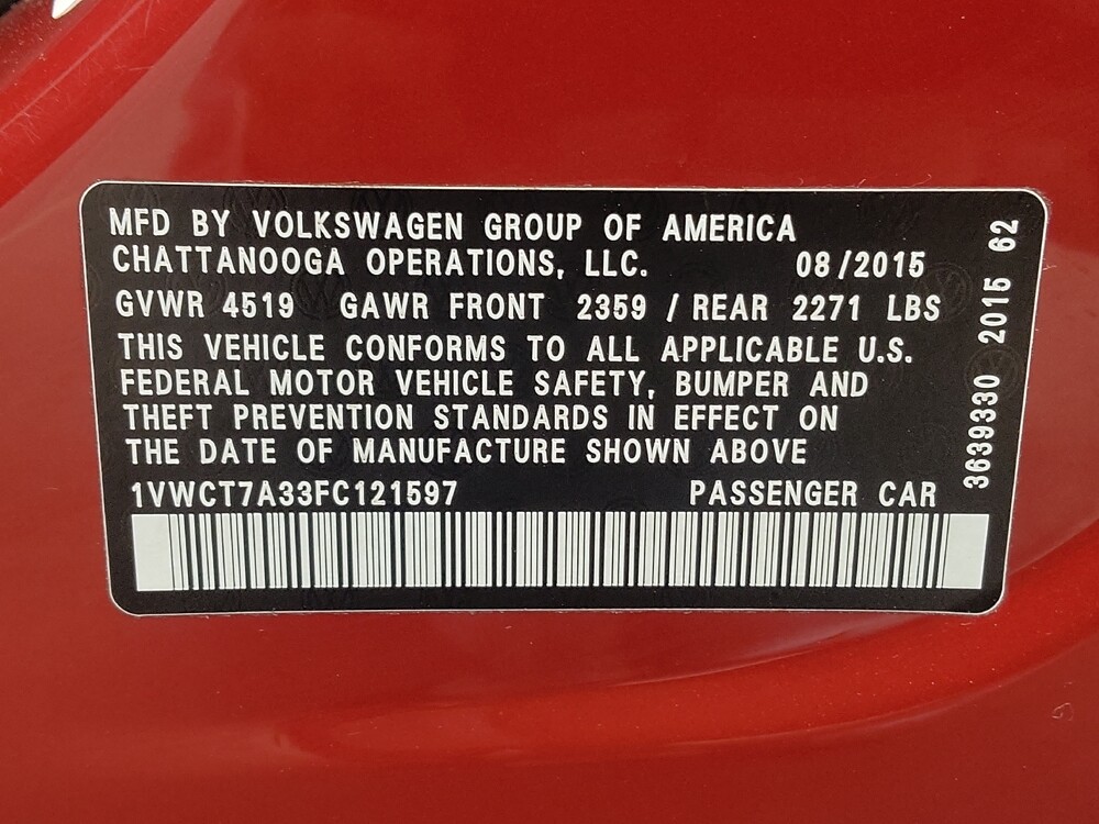 2015 Volkswagen Passat in Fairfield, OH 45014 - 18124790 33