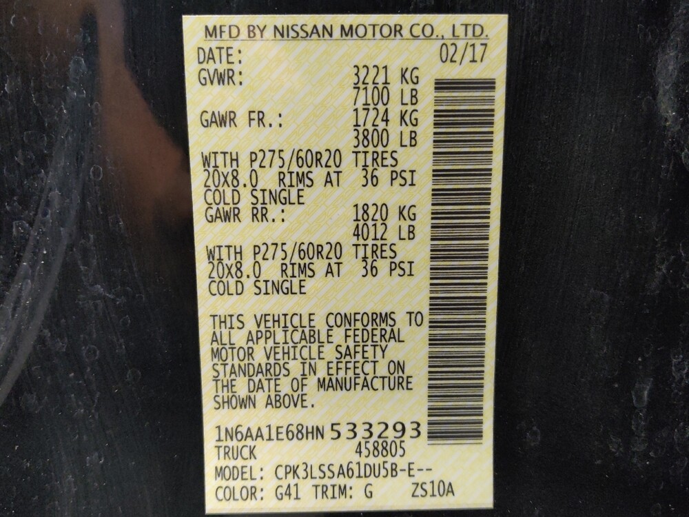 2017 Nissan Titan in Tyler, TX 75701 - 18124847 33