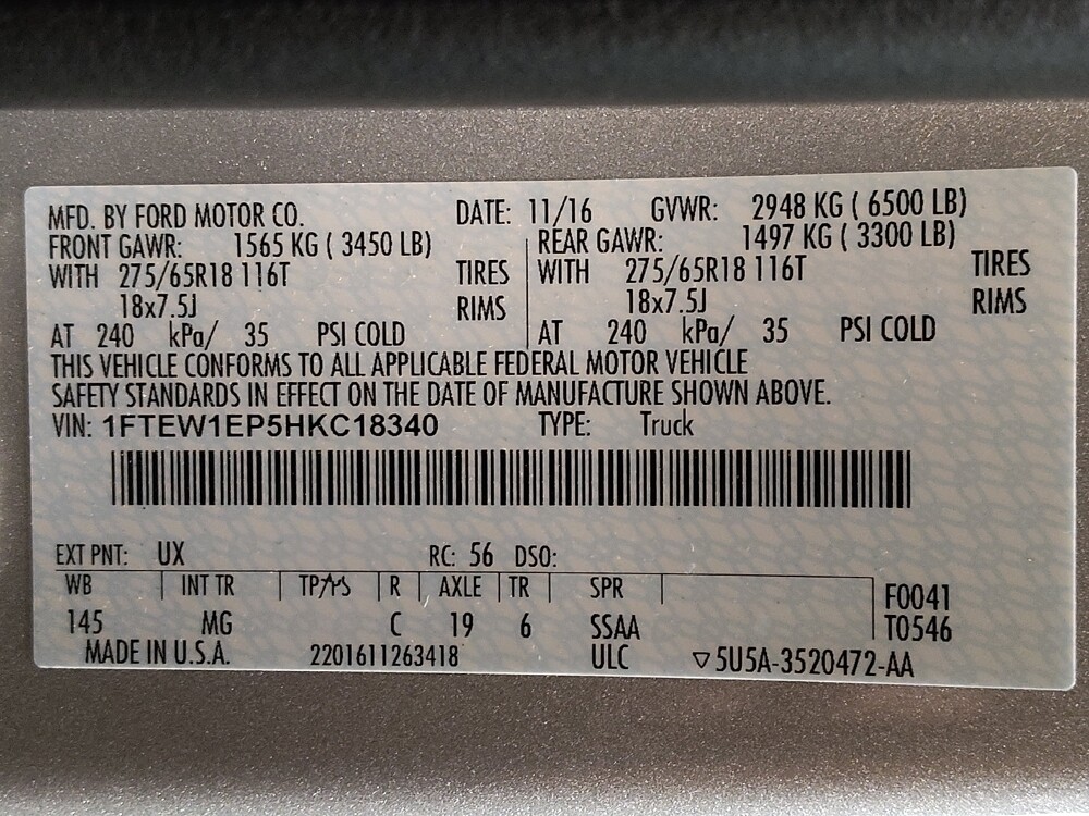 2017 Ford F150 in West Palm Beach, FL 33409 - 18124853 33