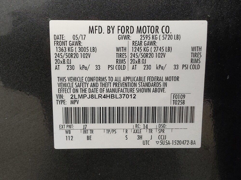 2017 Lincoln MKX in Fairfield, OH 45014 - 18124909 33