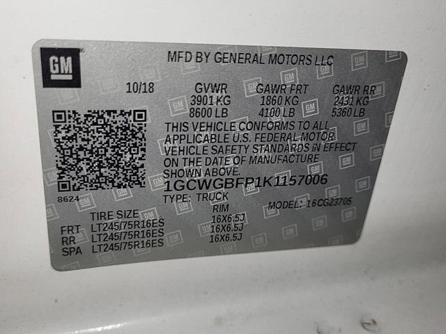 2019 Chevrolet Express 2500 in Blauvelt, NY 10913 - 18124967 21