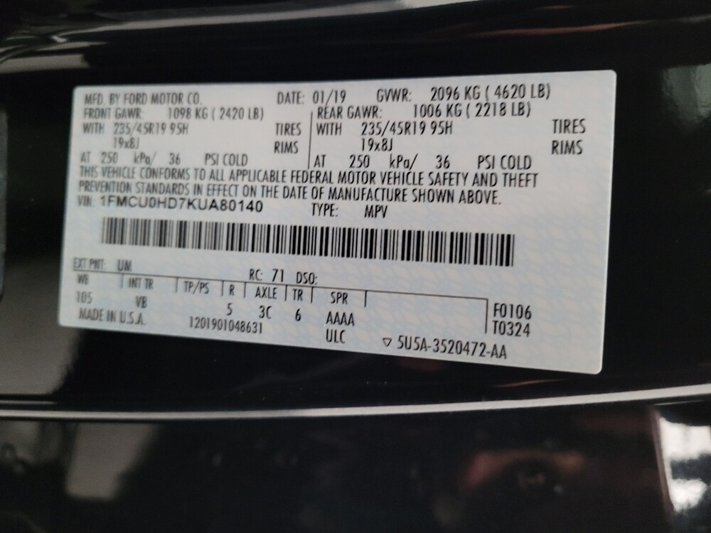 2019 Ford Escape in Downey, CA 90241 - 18124979 33