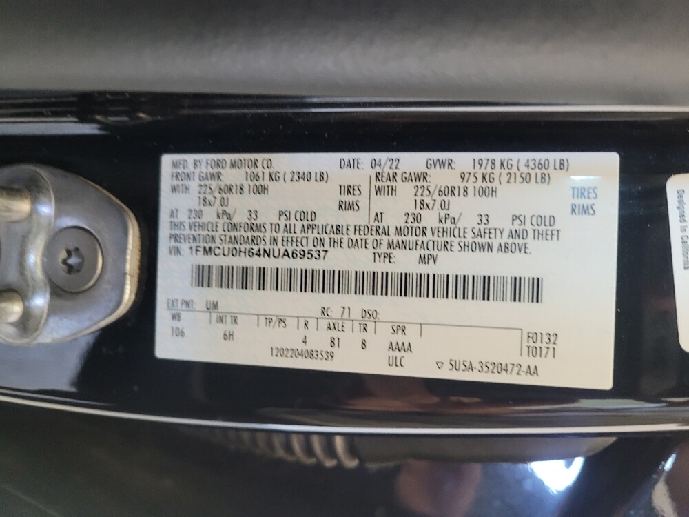 2022 Ford Escape in Fresno, CA 93726 - 18124985 33