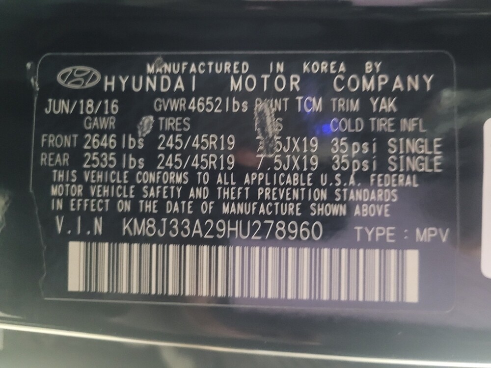 2017 Hyundai Tucson in Union City, GA 30291 - 18124993 33