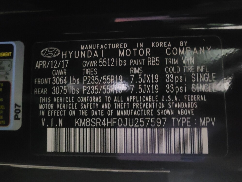 2018 Hyundai Santa Fe in Birmingham, AL 35215 - 18125004 33