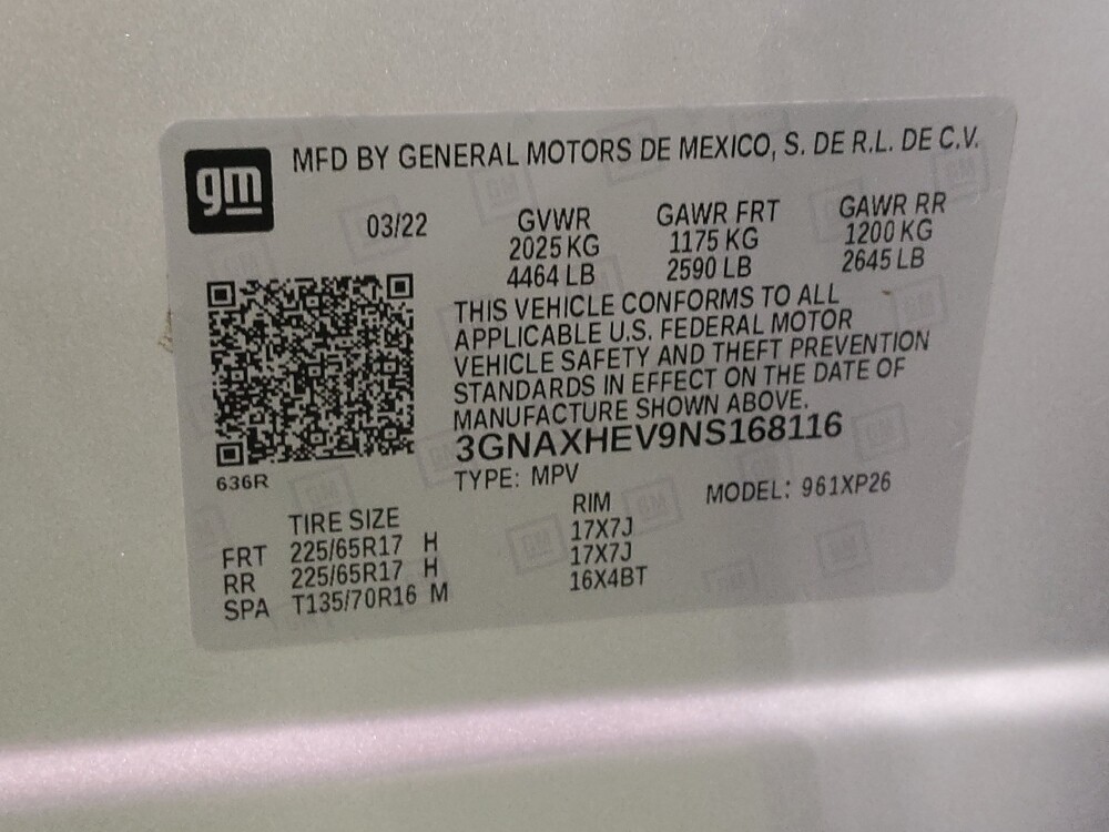 2022 Chevrolet Equinox in El Paso, TX 79907 - 18125060 33