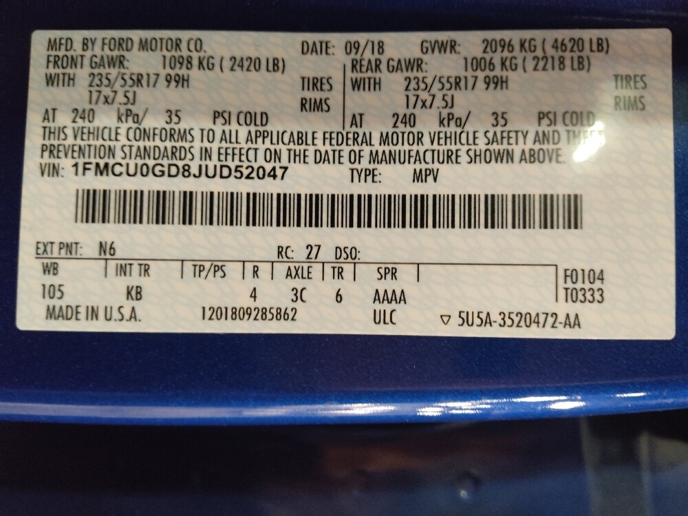 2018 Ford Escape in Arlington, TX 76011 - 18125080 33