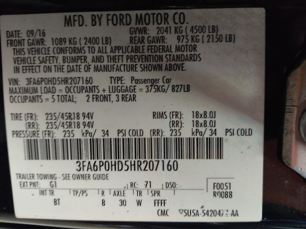 2017 Ford Fusion in Mesa, AZ 85210 - 18125087 33