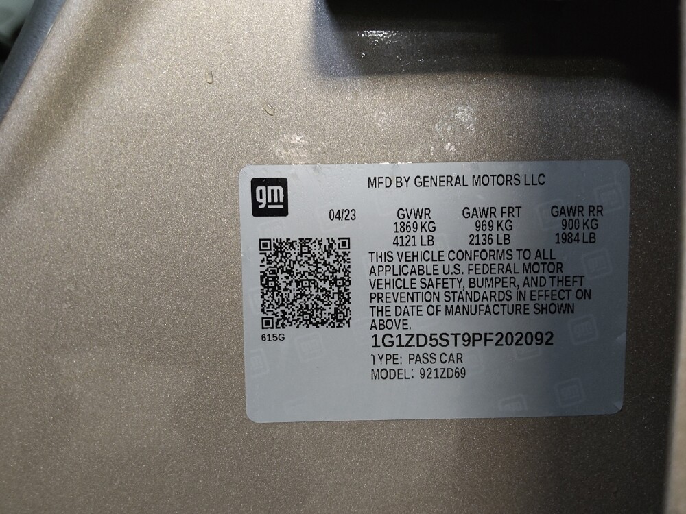 2023 Chevrolet Malibu in Tallahassee, FL 32304 - 18125109 33