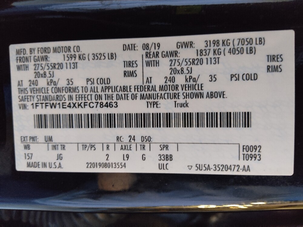 2019 Ford F150 in Lakeland, FL 33815 - 18125110 33