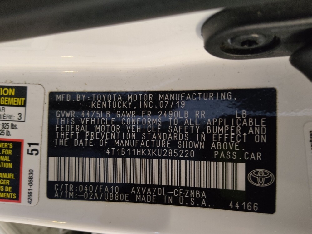 2019 Toyota Camry in Lakeland, FL 33815 - 18125113 33