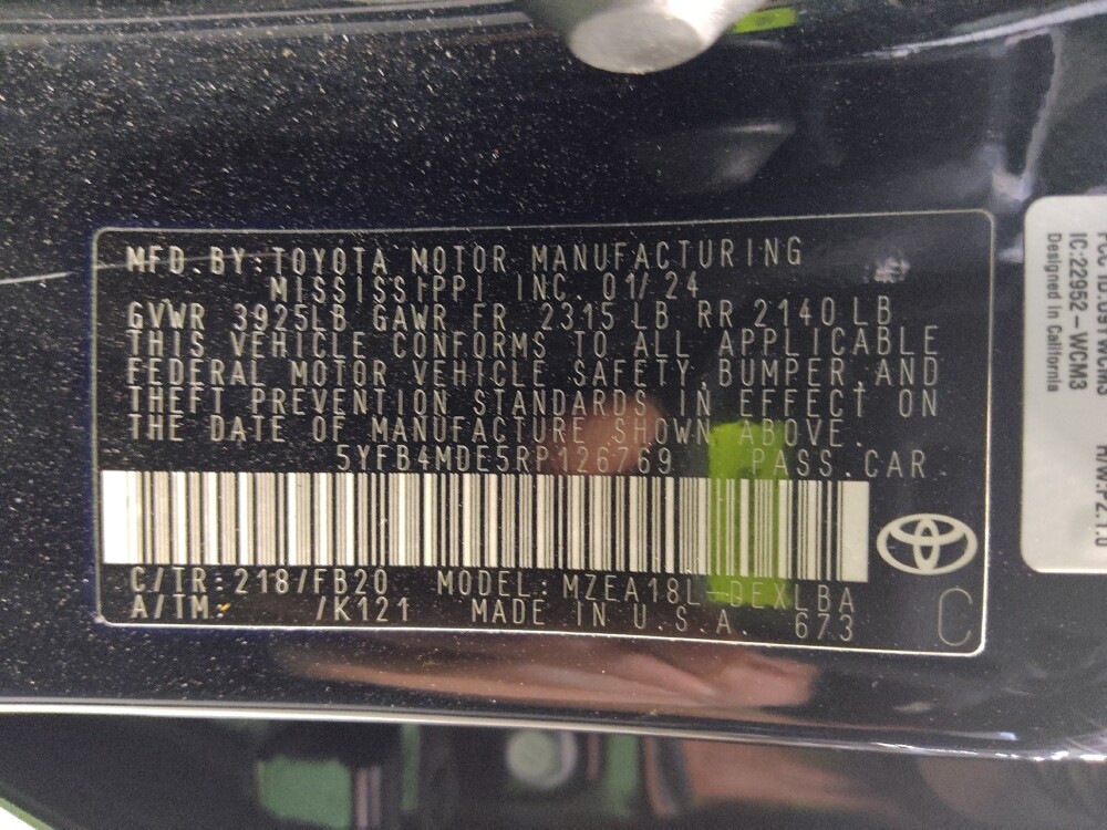 2024 Toyota Corolla in Lakeland, FL 33815 - 18125119 33