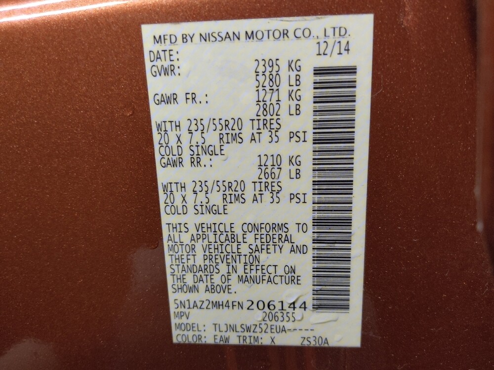 2015 Nissan Murano in Tampa, FL 33612 - 18125121 33