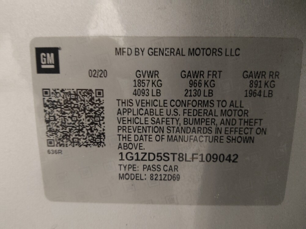 2020 Chevrolet Malibu in Lakeland, FL 33815 - 18125123 33