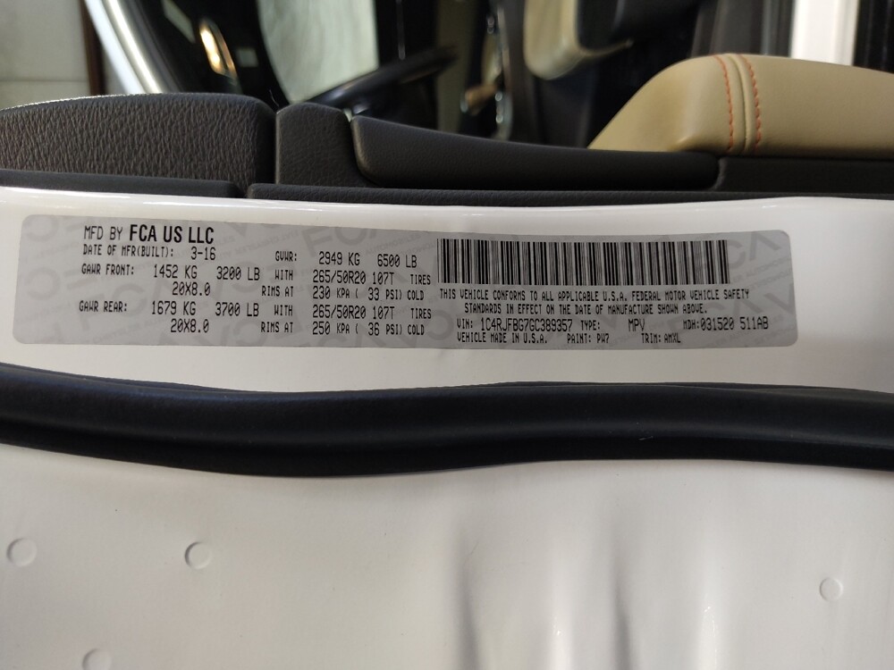 2016 Jeep Grand Cherokee in Tallahassee, FL 32304 - 18125124 33