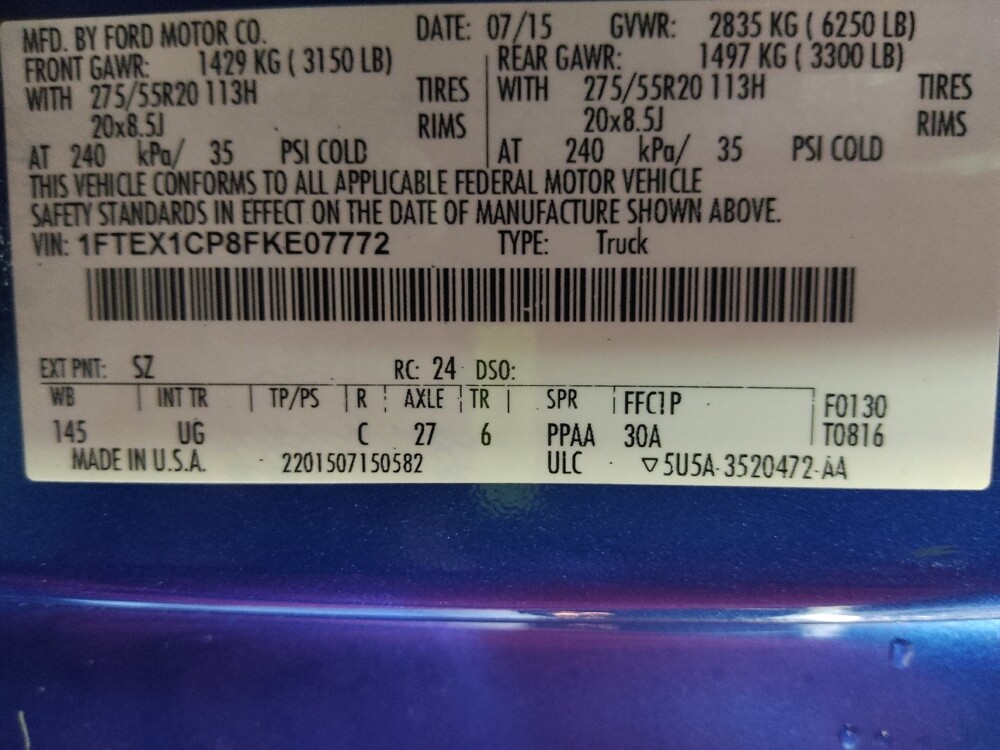 2015 Ford F150 in Tampa, FL 33612 - 18125137 33