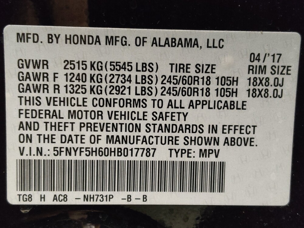 2017 Honda Pilot in Jacksonville, FL 32210 - 18125186 33